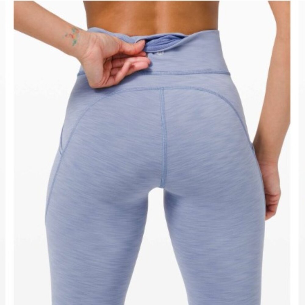 Invigorate High-Rise Tight 28" *Online Only Color: Heathered Water Drop Size4 - Picture 3 of 7
